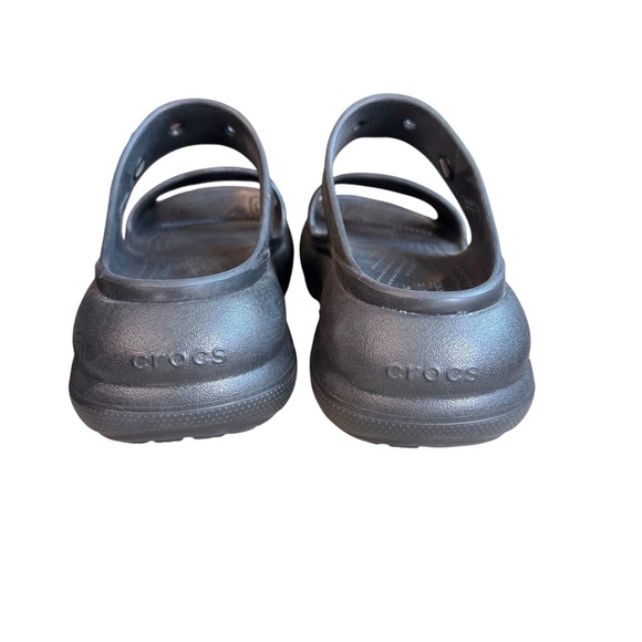 CROCS CLASSIC CRUSH SANDALS 207670-001 BLACK SIZE 7 Women’s Platform Chunky - Picture 6 of 9